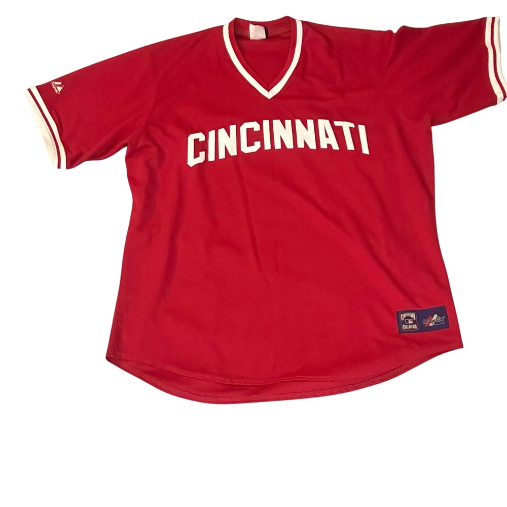Cincinnati Reds V-Neck Baseball Jersey Size 3XL